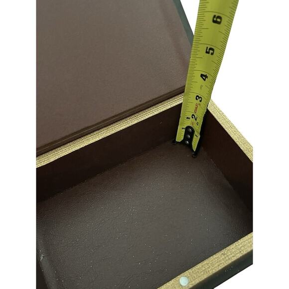 Book Display Ship Hollow Secret Compartment Trinket Box Hide Valuables Nautical - Picture 8 of 11